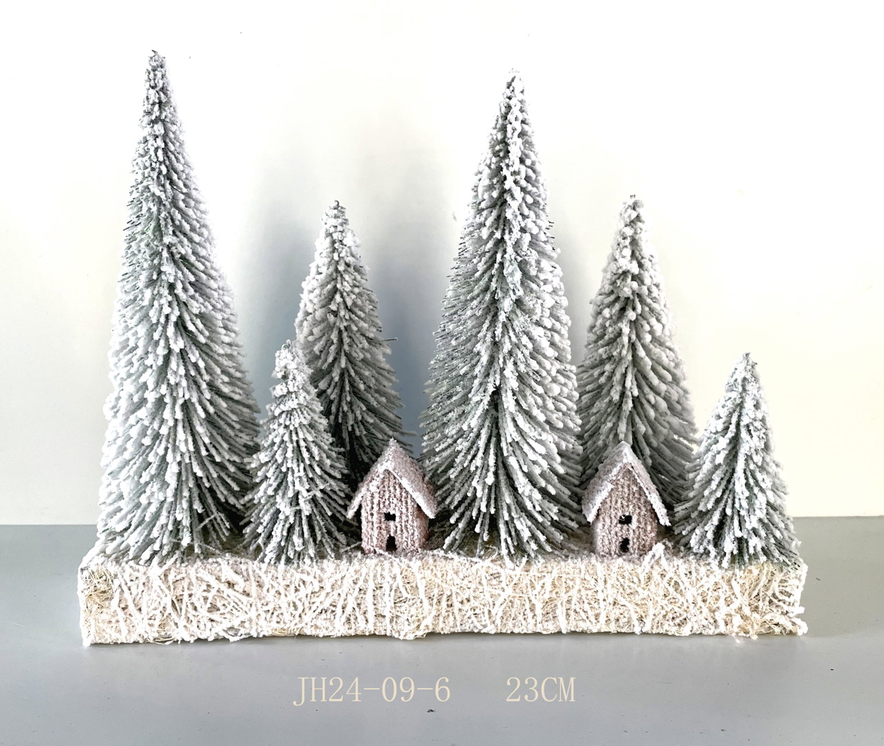 JH24-09-6长形木座铜线灯迷你树