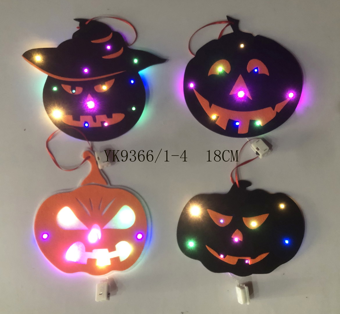 Halloween pumkin led ornaments