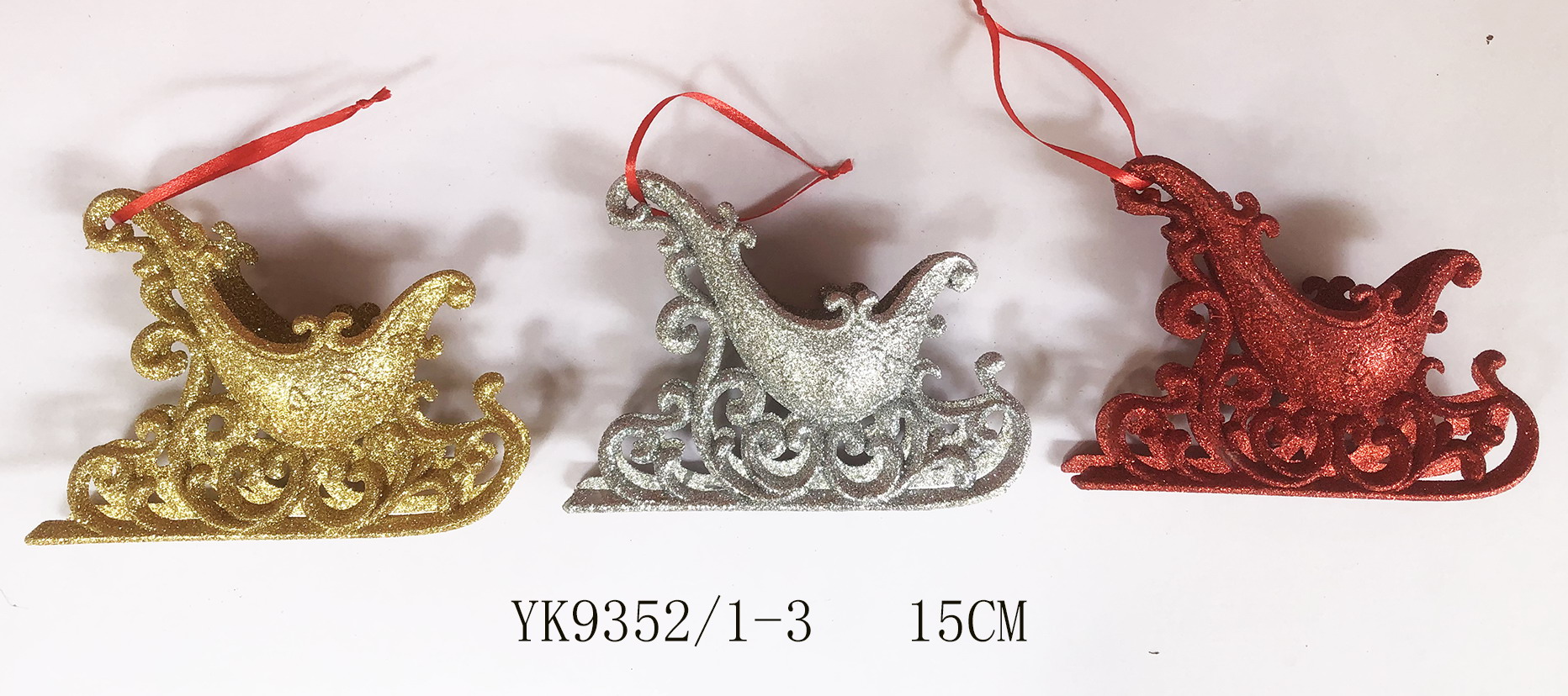 Christmas sleigh ornament