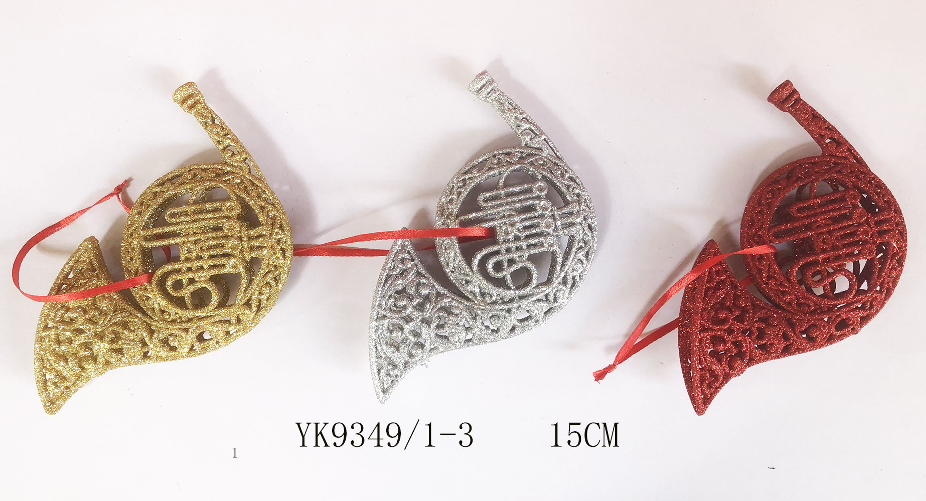 Christmas saxophone ornament