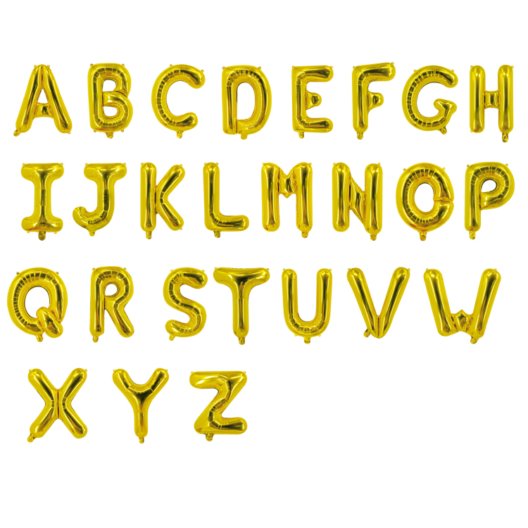 small letter aluminized film balloons