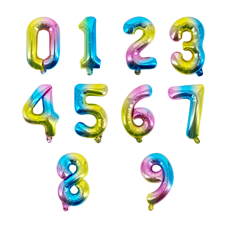number aluminized film balloons