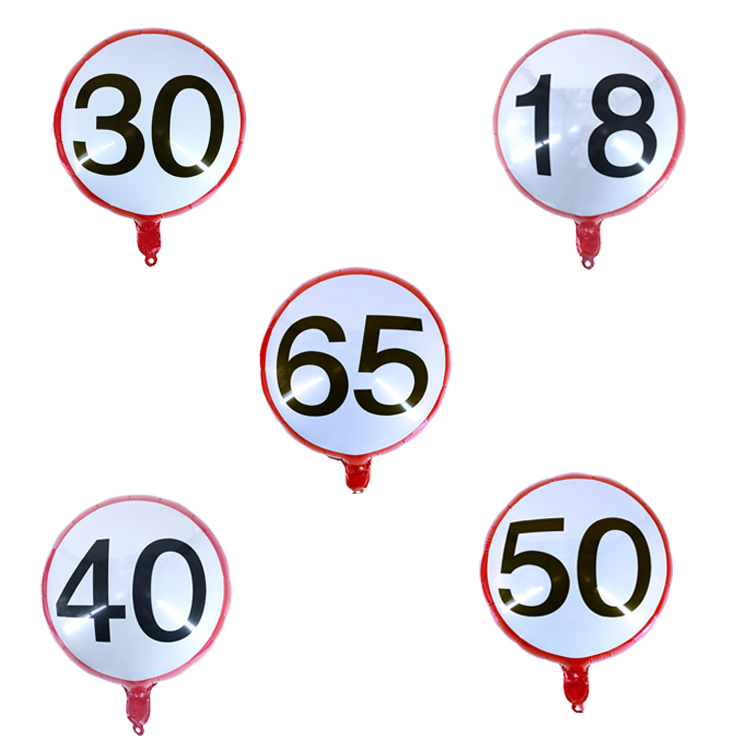 number round aluminized film balloons