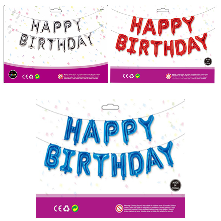 happy birthday aluminized film balloons