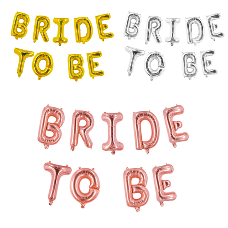 bride to be aluminized film balloons