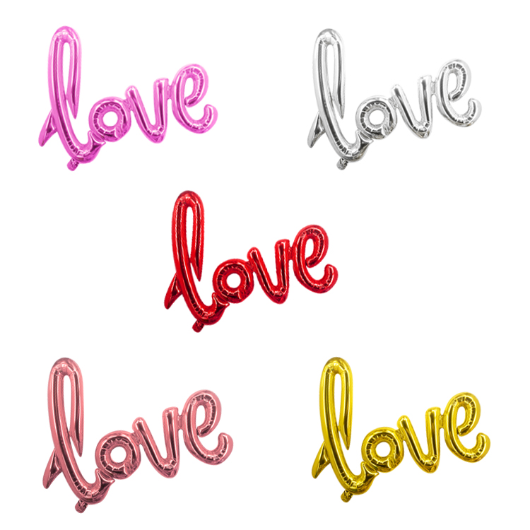 love aluminized film balloons
