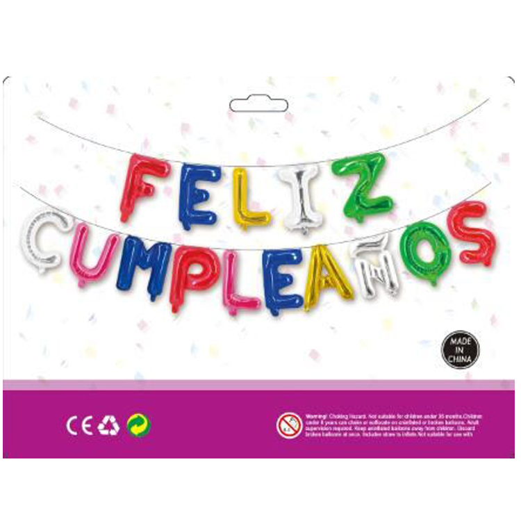 feliz cumpleanos aluminized film balloons