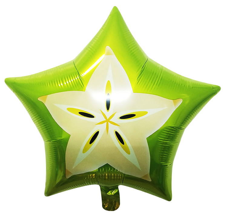 star fruit aluminized film balloons