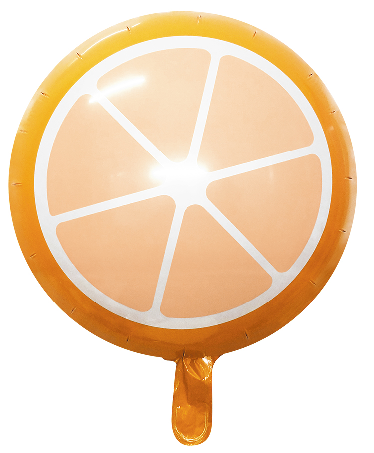 orange aluminized film balloons