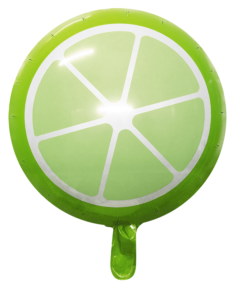 lime aluminized film balloons