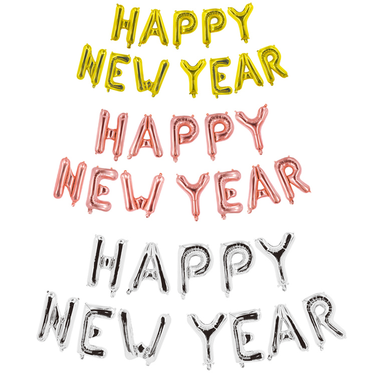 happynewyear aluminized film balloons