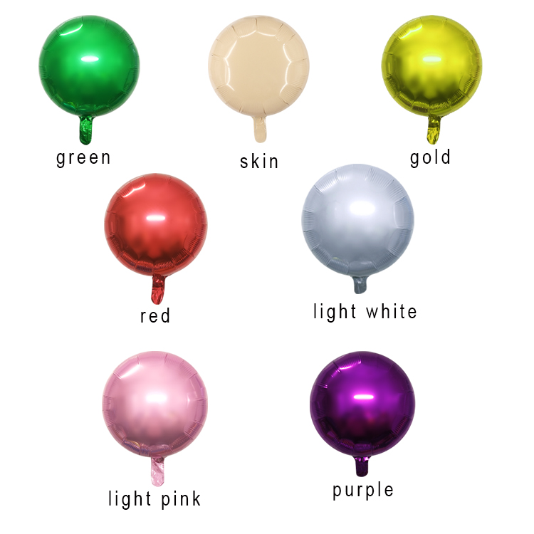 round aluminized film balloons