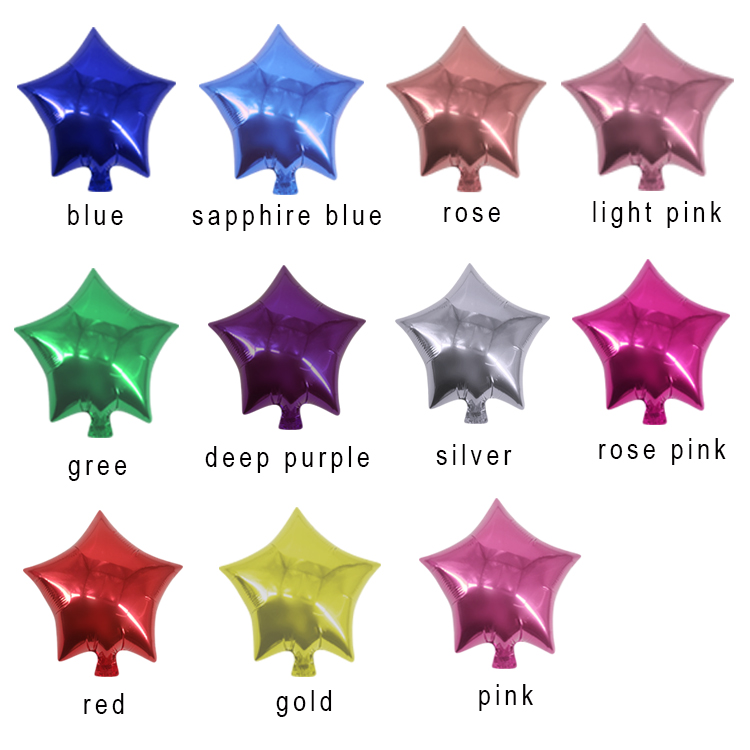 star aluminized film balloons