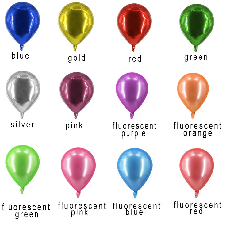 water drop aluminized film balloons